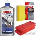Produktbild: 500ml SONAX XTREME BRILLIANT WAX 1 HYBRID NPT + SCHWAMM + MICROFASERTUCH
