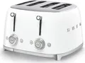 Produktbild: SMEG TSF03WHEU - 4 Scheibe(n) - Weiß - Stahl - Tasten - Niveau - Drehregler - 50's Style - 2000 W