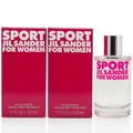 Produktbild: (EUR 469,50/L) 2x Jil Sander Sport Women Eau de Toilette 50ml Spray Damen Parfum