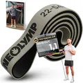 Produktbild: NEOLYMP Resistance Bands aus doppelbeschichtetem Naturlatex mit Fitness E-Book - Lange Fitnessbänder für Krafttraining, Widerstandsbänder, Klimmzugbänder (stark | 22-54 kg)