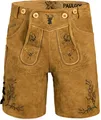 Produktbild: PAULGOS Herren Trachten Lederhose Kurz - HK3 - Echtes Leder - in 3 Farben erhältlich - Größe 44 - 60