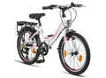 Produktbild: Licorne Bike Stella Premium City Bike 20,24,26 und 28 Zoll Fahrrad für Mädchen Herren und Damen 21 Gang (6 Gang bei 20 Zoll) Holland Citybike Zoll:20;Farbe:Weiss