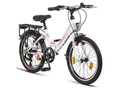 Produktbild: Licorne Bike Stella Premium City Bike 20,24,26 und 28 Zoll Fahrrad für Mädchen Herren und Damen 21 Gang (6 Gang bei 20 Zoll) Holland Citybike Zoll:20;Farbe:Weiss