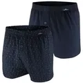 Produktbild: GÖTZBURG Boxershorts (2-St) mit Eingriff im 2er Pack, auch in Übergrößen blau M