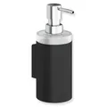 Produktbild: Hewi System 900 Seifenspender mit Halter 900.06.00060 DC  Desinfektionsspender, Glas/Edelstahl pulverbeschichtet, schwarz matt