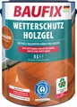 Produktbild: BAUFIX Wetterschutz-Holzgel mahagoni seidenglänzend, 5 Liter, Holzlasur