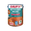 Produktbild: BAUFIX Wetterschutz-Holzgel mahagoni seidenglänzend, 5 Liter, Holzlasur