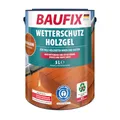 Produktbild: BAUFIX Wetterschutz-Holzgel mahagoni, seidenglänzend, 5 Liter, Holzlasur, tropfgehemmte Holzlasur, für alle Holzarten, witterungsbeständig
