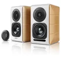 Produktbild: Edifier® S880DB Regal-Lautsprecher 2.0 (88 W, Bluetooth-Regallautsprecher System in Holz/Weiß)