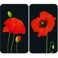 Produktbild: Wenko Herdabdeckplatte Universal Mod. Mohn, 2er Set für alle Herdarten geeignet (2521505500)