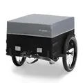 Produktbild: qeedo Cargo Trailer Fahrradanhänger Lastenanhänger, Fahrrad Transportanhänger, klappbar, Schwarz