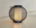 Produktbild: B-Ware LED Laterne aus Metall mit Timer für Innen und Außen inkl. 3x AA Batt