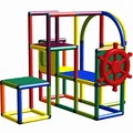 Produktbild: move and stic Spielturm Spielcenter Emilia Adventure Spielhaus mit Lenkrad und Telefon 6184