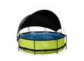Produktbild: EXIT Frame Pool ø300x76cm mit Filterpumpe und Sonnensegel, versch Ausführungen