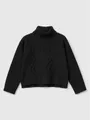 Produktbild: Benetton Rollkragenpullover in Schwarz, Größe 122, Kinder