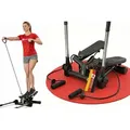 Produktbild: Hop-Sport Swing Stepper HS-050S Norg, Up-Down-Side-Stepper für Zuhause mit Haltegriffen, Expander & LCD-Display - Schwarz