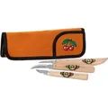 Produktbild: Kirschen Schnitzmessersatz in Velourleder-Rolltasche, 4-teilig - 3307000