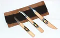 Produktbild: Kirschen Schnitzmesser Satz 3-tlg. in Velourleder-Rolltasche # 3307000