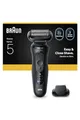 Produktbild: Braun Series 5 Elektrorasierer, Bis zu 50 Minuten, Präzisionstrimmer Aufsatz, kabellos, Herrenrasierer Nass- und Trockenrasierer 100% wasserdicht, 52-N1200S, Schwarz