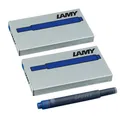 Produktbild: LAMY T10 2er Set löschbare Tintenpatronen mit großem Tintenvorrat - geeignet für alle Lamy Patronenfüllhaltermodelle - Inhalt 1,25ml je Patrone - 5 Stück pro Päckchen - Tintenfarbe blau