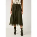 Produktbild: MORE&MORE Tüllrock femininer Meshrock, Plisséefalten grün 44