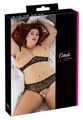 Produktbild: Cottelli CURVES Sexy Dessous aus offener Spitze mit Perlen Schwarz L