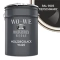 Produktbild: WO-WE Holzlack Holzfarbe Wetterschutzfarbe Holzanstrich W420, 1-10L, Seidenglänzend, Wasserbasis
