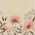 Produktbild: 20 Servietten Eco Line Delicate Flowers Blumen Sommer creme Öko Deko 33x33cm