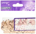 Produktbild: Amscan 9903474 - Konfetti Herzen, 14 g, Roségold, Streudeko, Tischdekoration, Geburtstag, Hochzeit, Rose Gold