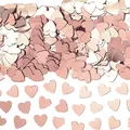 Produktbild: (1Kg=213,57 EUR) Konfetti Herzen, rose-gold, 14g, Streuteile Deko Hochzeit