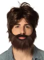 Produktbild: Boland Kostüm-Perücke Hipster - Kostüm Set Braun Fasching Perücke & Bart, Die Kunst des gepflegten Ungepflegtseins