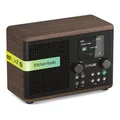 Produktbild: Pure Classic H4 Digitales Küchenradio (DAB+/FM, Bluetooth, USB, AUX, Küchentimer, Wecker), Coffee Black/Walnut