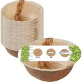 Produktbild: Biozoyg Fingerfoodschalen DTW05410, Palmblatt, 275 ml,13,5 x 4 cm, 25 Stück