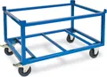 Produktbild: Rahmenroller, LxBxH 1220 x 820 x 775 mm, Tragkraft 500 kg, Vollgummibereifung, 2 Lenk- und 2 Bockrollen