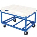 Produktbild: BRB Palettenroller/Rollrahmen f. Paletten, hohe Ausführung, LxBxH 1220x820x775 mm, Tragkraft 500 kg, blau