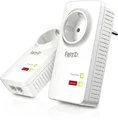 Produktbild: AVM FRITZ!Powerline 1220E Set Bridge GigE HomePlug AV HPAV 2.0 IEEE 1901 an Wandsteckdose anschließbar (20002737)