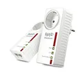 Produktbild: AVM FRITZ!Powerline 1220E Set - 2er Pack LAN Adapter 1200 Mbit/s - nur LAN!