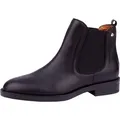 Produktbild: Pikolinos Damen Stiefelette Leder Chelsea Boot mit Gummizug Puertollano W3C-8594, Größe:39 EU, Farbe:Schwarz - Schwarz - 39