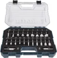 Produktbild: Makita - Fräs-Bitsatz - für Holz - V-Groove, Dovetail, Beading, Falz - 22 Stücke - zylindrisch (D-74778)