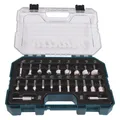 Produktbild: Makita Fräser Set 22-teilig Nutfräser Hohlkehlfräser Bohrfräser Koffer D-74778