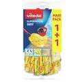 Produktbild: Vileda GmbH Vileda SuperMocio Soft Wischmop Ersatzkopf, Ersatzkopf für SuperMocio Wischmop, 1 Multipack = 2 Stück 11099