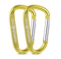 Produktbild: WEBBOMB Karabiner 2x Alu Karabinerhaken 6,7cm D Form Federschnapphaken Schlüsselanhänger