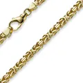 Produktbild: 5mm Kette Halskette Königskette aus 585 Gold Gelbgold 65cm Herren Goldkette
