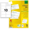 Produktbild: SIGEL Visitenkarten LP800 satiniert weiß 250 g/qm, 100 St.