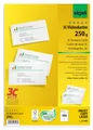 Produktbild: SIGEL LP800 bedruckbare Visitenkarten 3C, 100 Stück (10 Blatt), hochweiß, glatte