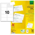 Produktbild: SIGEL Visitenkarten LP800 satiniert weiß 250 g/qm, 100 St.