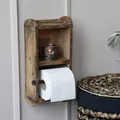 Produktbild: Chic Antique Toilettenpapierhalter aus Holz für die Wand, Ziegelstein-Form