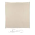 Produktbild: Relaxdays Sonnensegel quadratisch, wasserabweisend, UV-Schutz, mit Spannseilen, Terrasse, Balkonsegel BxT 2 x 2 m, beige