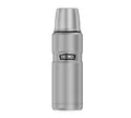 Produktbild: Thermos Stainless King Thermosflasche Silber 0,47l - Edelstahl, absolut dicht, mit Trinkbecher, 12h heiß & 24h kalt, kompakt & robust für Reisen und Camping, BPA-frei