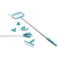 Produktbild: Intex Poolreinigungsset Deluxe 128003, 5-teilig, Bodensauger, Stange, Saugschlauch, Bürste, Kescher